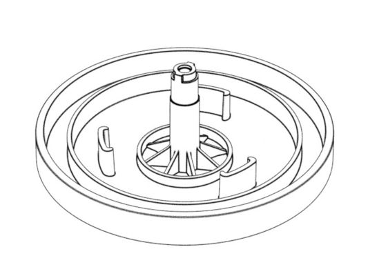 OEM / ODM ： ABS Injection Molding & POA Transparent Adjusting Knob No.22726-B