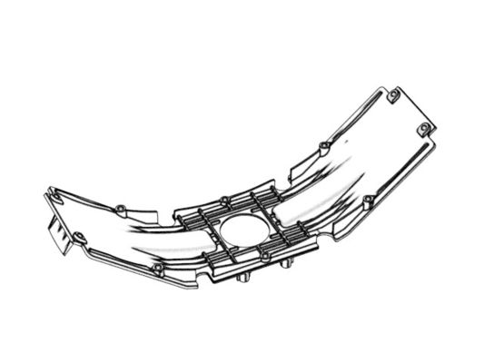 OEM / ODM ： POA Transparent Side Belt Guide Bracket 1*2 No.22728-C