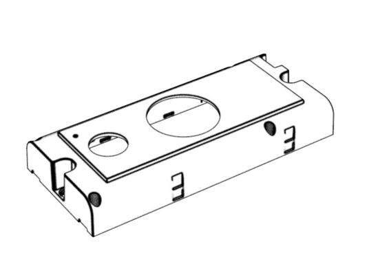 OEM / ODM ： Hot Runner Injection Molding & Transparent Smart Doorbell Upper Shell (1*2) No.23673
