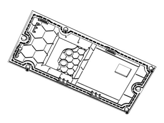 OEM / ODM ： Hot Runner Injection Molding & Transparent Smart Doorbell Bottom Cover (1*2)  No.23681