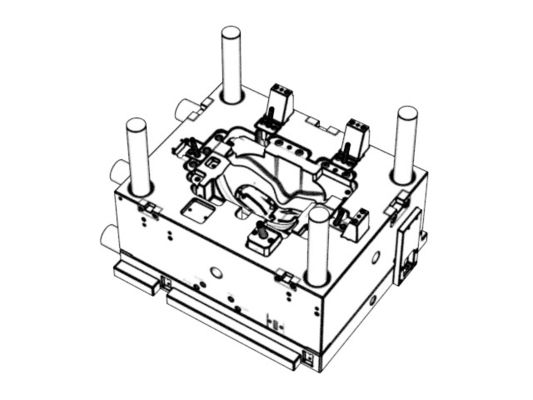 OEM / ODM : Custom Precision Machining Molds / Transparent AR middle frame (1*1)  No.25183
