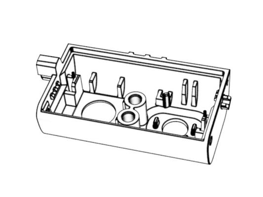 OEM / ODM ： Cold Runner Injection Molding & Transparent Glasses Camera Housing+Bracket 1+1 No 23055-B
