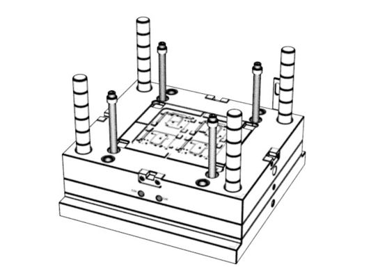 OEM / ODM ：Custom  Consumer Electronics Molds / Transparent Three-proof Phone Upper Bottom Housing (1*4) No.23690