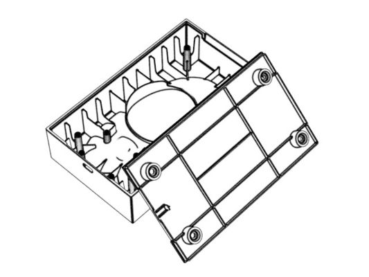 OEM / ODM ：Custom electronic Enclosures mold / Beauty Instrument Base (1*8) No.24312