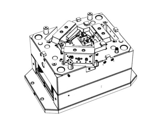 PC / TPU Inner Housing 1x1 Cold Runner Three Plate Mold No.19015 And 19016 -C